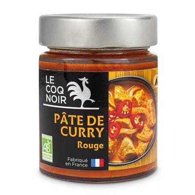 Le Coq Noir Pâte Curry Rouge Bio, 130g