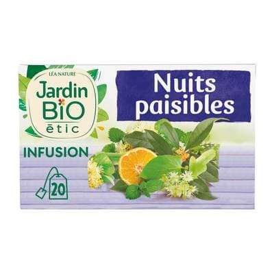 Jardin Bio Etic Infusion Nuit Paisible Bio - 20 sachets, 30g