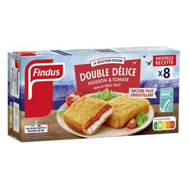 Findus Double délice de colin sauvage MSC pané à la tomate, 8X75g