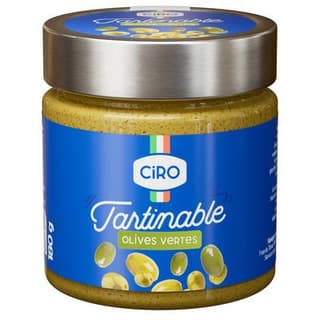 Ciro Tartinable Olives Vertes en bocal, 180g
