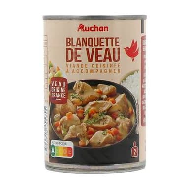 Auchan Blanquette de Veau, 400g