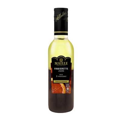 Maille Vinaigrette légère aux 3 vinaigres et pointe d'orange en bouteille, 36cl