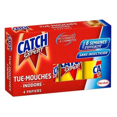 Catch Papiers inodores tue-mouches, 4  pièces
