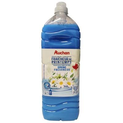 Auchan Adoucissant liquide concentré fraîcheur de printemps, 2L