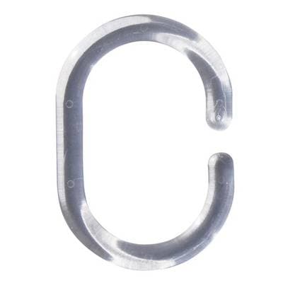 Arvix Anneaux de rideau translucides par 12, 12 anneaux