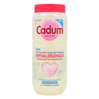Cadum Gel lavant corps et cheveux hypoallergénique, 500ml