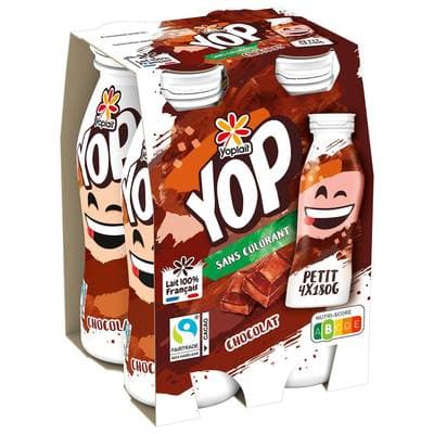 Yop Yaourt à boire chocolat, 4x180g