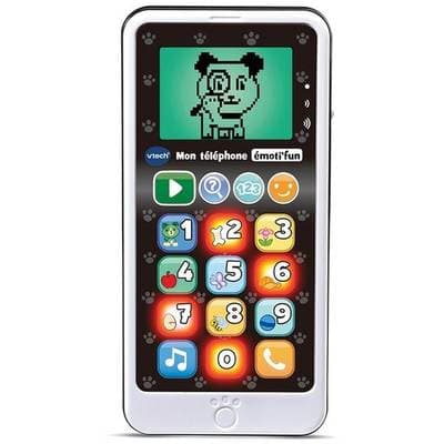 3417766037855 - Vtech - Mon téléphone emoti'fun noir et blanc