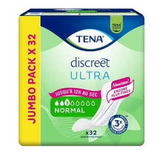 Tena Discreet ultra Serviettes normal, 32 serviettes
