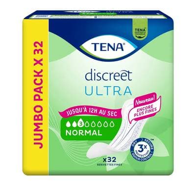 Tena Discreet ultra Serviettes normal, 32 serviettes