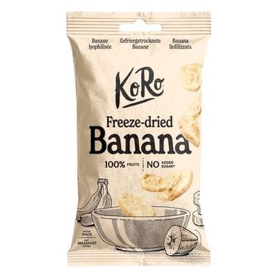Koro Bananes lyophilisées en rondelles, 45g