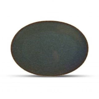 BonBistro Assiette plate vert Cirro, 30x21 cm