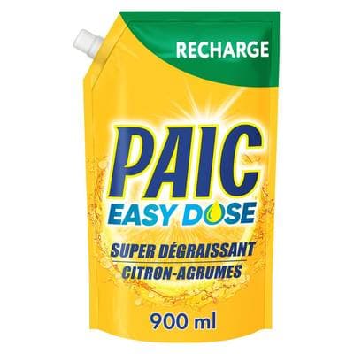 Paic Recharge Liquide vaisselle Easy Dose Citron Agrumes, 900ml
