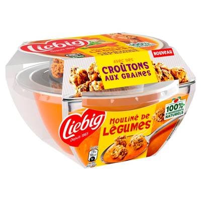 Liebig Soupe Mouliné de Légumes et Toppings, 32 cl