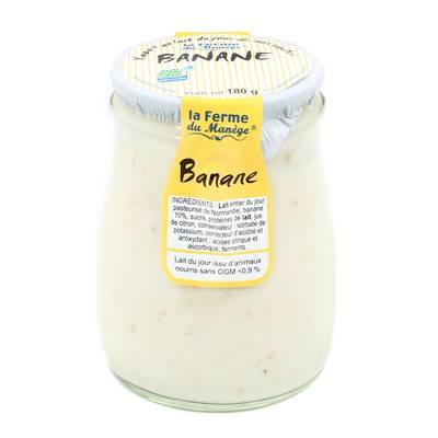 La Ferme du manège - Yaourt Banane au lait entier