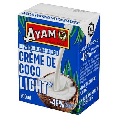 Ayam Crème de coco allégée -35% MG, 20cl