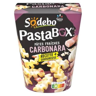 Sodebo Pasta Box Fusilli Carbonara, 330g