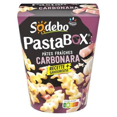 Sodebo Pasta Box Fusilli Carbonara, 330g