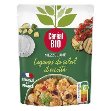 Céréal Bio Mezzelune légumes du soleil & ricotta Bio, 280g