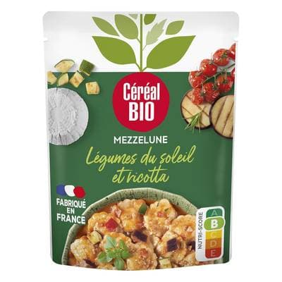 Céréal Bio Mezzelune légumes du soleil & ricotta Bio, 280g