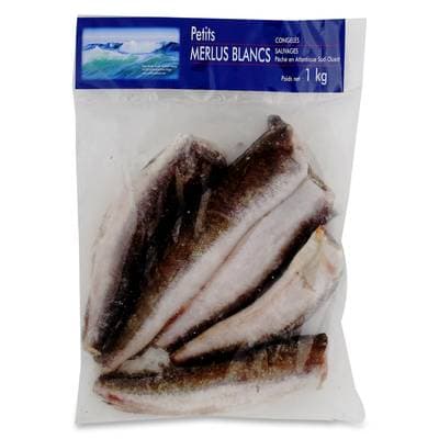 Filets de petits merlus blancs sauvages, 1kg
