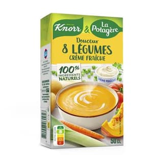 Knorr & La Potagère Soupe Douceur de 8 légumes à la crème fraîche, 50cl