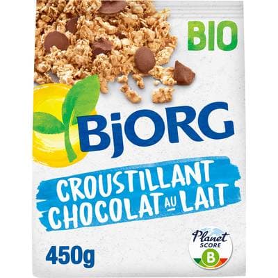 Bjorg Croustillant Chocolat Au Lait Bio, 450g
