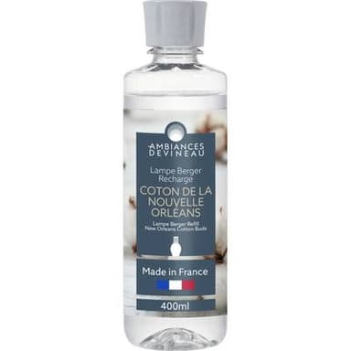 Ambiances Devineau Recharge lampe Berger  coton de la Nouvelle-Orléans, 400ml