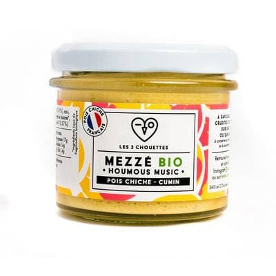 Les 3 Chouettes Mezze Pois Chiche Cumin Bio, 100g