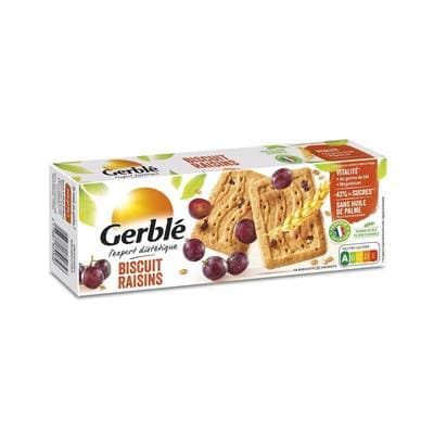 Gerblé Vitalité 16 Biscuits Raisins -43% de sucres en moins, 270g