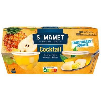 St Mamet Cocktail de fruit, 4x113g