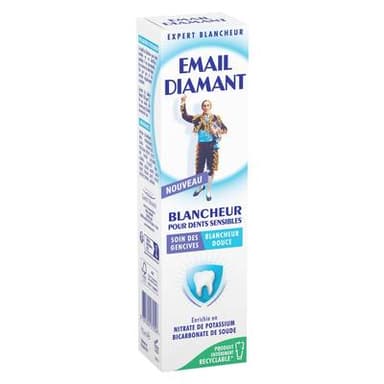 Email diamant Dentifrice Blancheur Dents Sensibles, 75ml