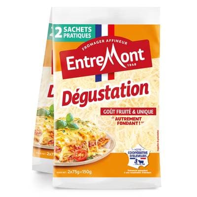 Entremont Fromage râpé dégustation, 2x75g