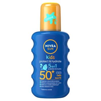 Nivea sun Crème solaire Spray Enfant Corps Spf 50+ Hydratant Résistant a l'Eau, 200ml