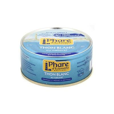 Phare d'Eckmuhl Thon blanc au naturel Pêche Responsable, 112g