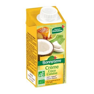 Bonneterre Crème de coco cuisine bio, 20cl