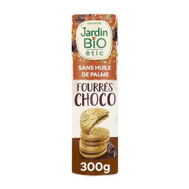 Jardin Bio Etic Biscuits Goûter Fourrés Chocolat Bio, 300g