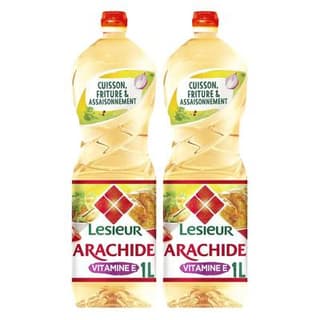 Lesieur Huile d'arachide, Lot de 2x1L
