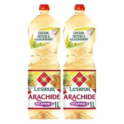 Lesieur Huile d'arachide, Lot de 2x1L