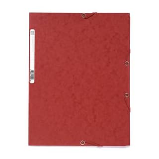 Exacompta Chemise plate à élastique 24 x 32 cm rouge, 1  chemise