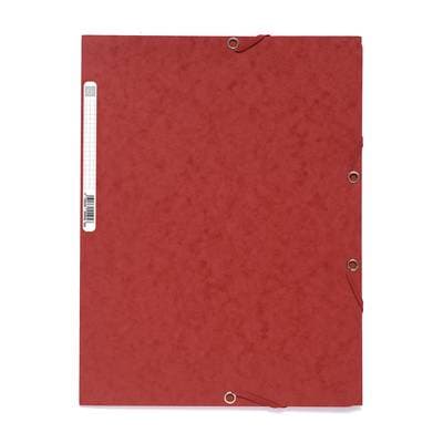 Exacompta Chemise plate à élastique 24 x 32 cm rouge, 1  chemise