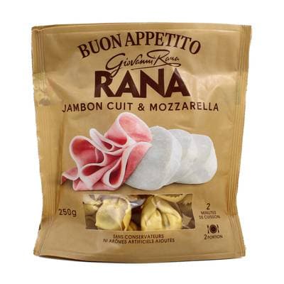 Giovanni Rana Tortellini Jambon Cuit & Mozzarella, 250g