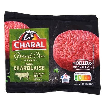 Charal Steaks Hachés 12%MG Race Charolaise Grand Cru, 2x130g