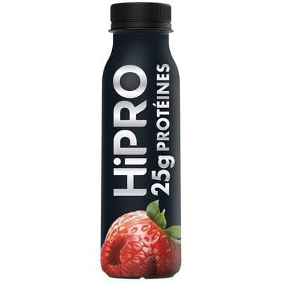 HiPRO Yaourt à boire protéiné fraise framboise 0% mg, 300g