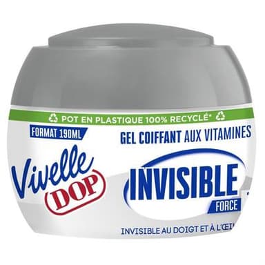 Vivelle Dop Gel Coiffant Invisible aux Vitamines Fixation Force 7, 190ml