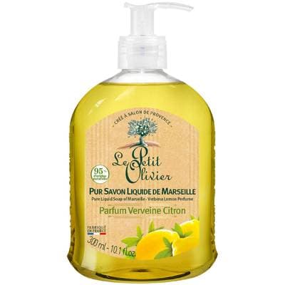 Le petit Olivier Pur Savon Liquide de Marseille Parfum Verveine Citron, 300ml