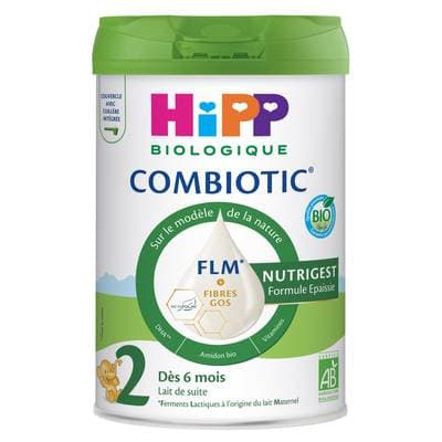 Hipp Lait bébé en poudre Combiotic FLM Bio Nutrigest formule épaissie 2ème âge, 6-12 mois, 800g