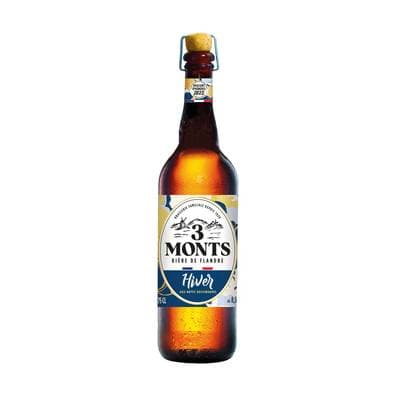 3 Monts Bière blonde d'hiver 7°, 75cl