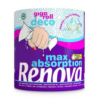 RENOVA Essuie-tout Gigaroll Max Absorption Deco, 1 rouleau