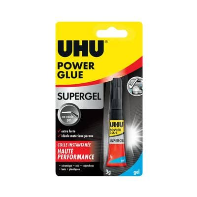 Uhu Tube de colle power glue gel extra forte, 3g
